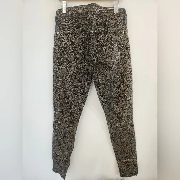 7 for all Mankind Gold Geo Skinny Jean - Picture 4 of 13